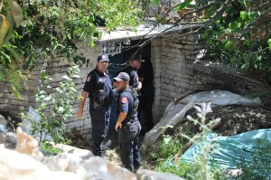Polizeiaktion in Lazarat im  Juni 2014